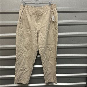 NWT Old Navy Womens Cream PULLA Comfort‎ Cargo Trouser Pant Sz XL Casual Street